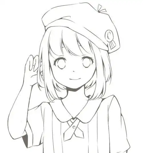 画二次元少女动漫小女孩简笔画简笔画教程动漫人物动漫 简笔画 卡通