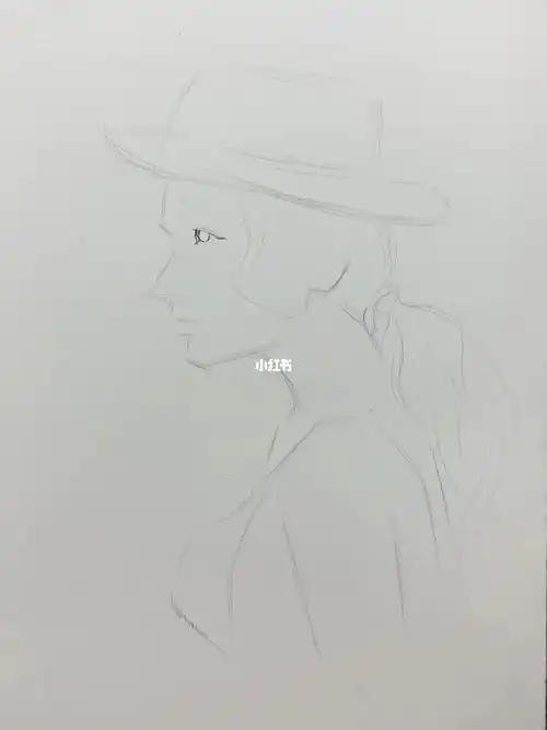 画一张戴帽子的美女侧面你喜欢吗