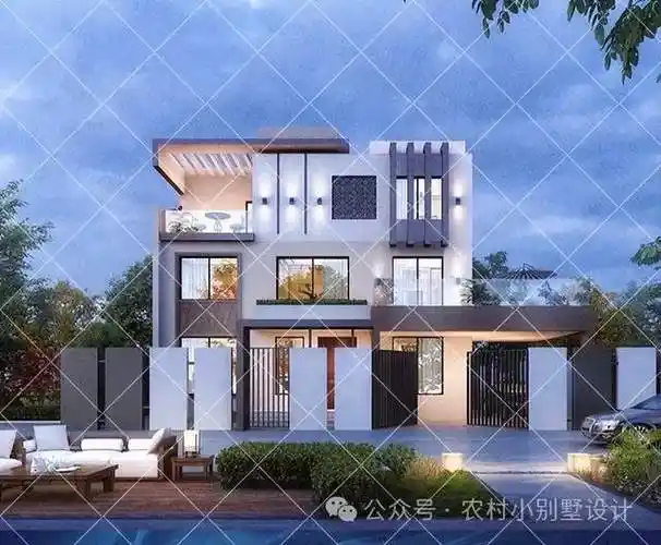 30套三层简约现代轻奢别墅,开春建房好选择!烟火气与