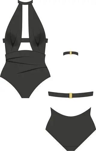 女装流行泳衣设计手稿 - 泳装 - 高端服装设计网站_设计师信赖的流行