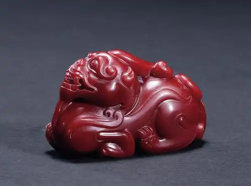 1322卢伟69南红玛瑙雕貔貅吊坠