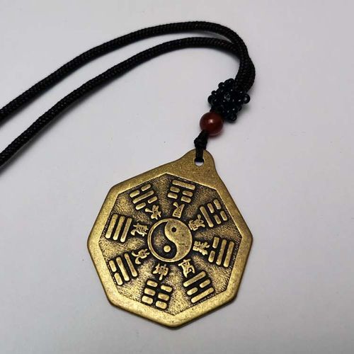 五行八卦 纯铜小八卦福吊坠 男女款平安饰品