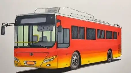 手绘宇通公交车,喜欢吗