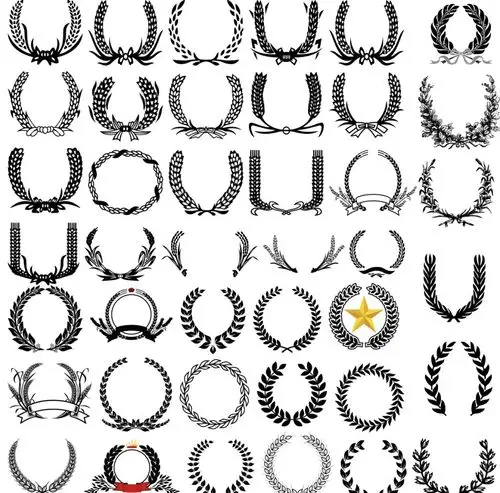 提供精美好看的纹理边框图片素材免费下载,本次作品主题是麦穗徽章