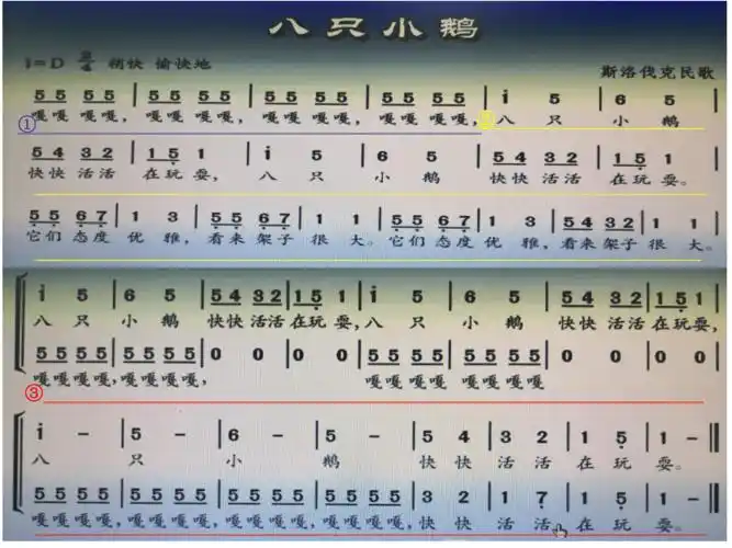 5歌曲八只小鹅课件16张ppt