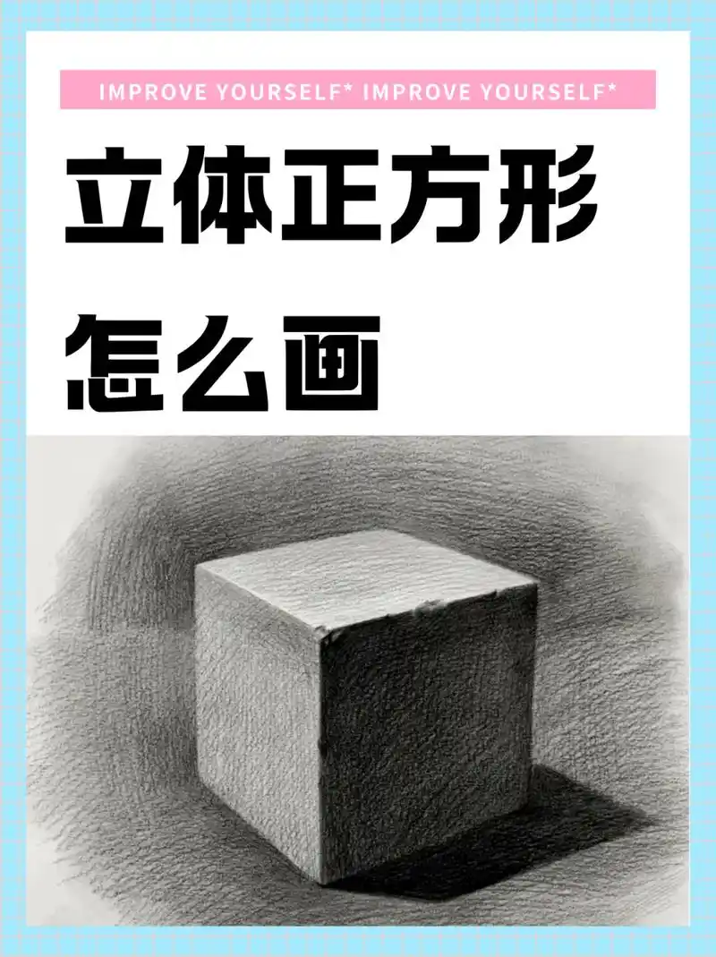 立体正方形怎么画  超详细的素描正方体步骤图 11566四条边相等的