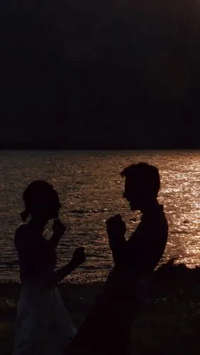 壁纸·深色系爱情/情侣/夜色/街景/日落/安静/温柔