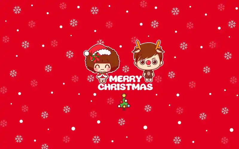 摩丝摩丝2017圣诞节卡通可爱高清桌面壁纸