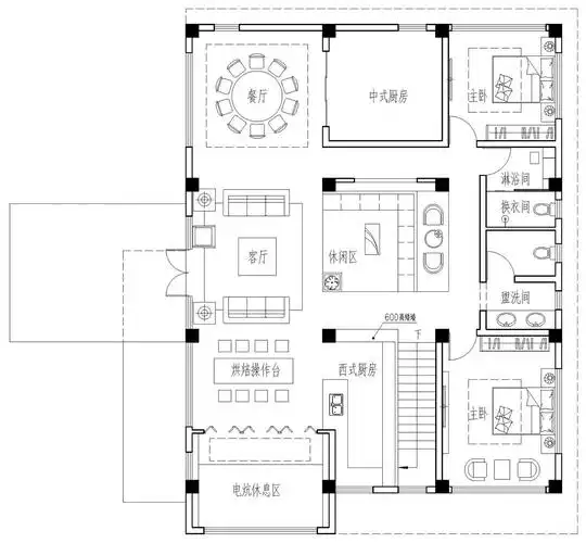 占地18x17二层带车库日式自建别墅设计全套施工图 - 乡村住宅在线