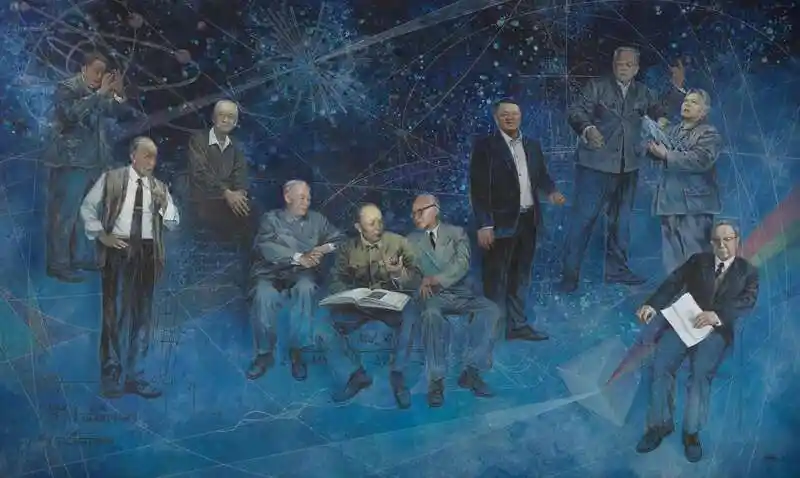 董卓 《国家的脊梁》 布面油彩 油画 288cm×480cm 2019 中国美术馆藏