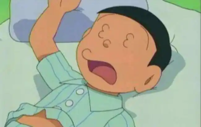 ▼大雄没戴眼镜的时候,眼睛都呈现宛如嘟嘴的「3」的形状.