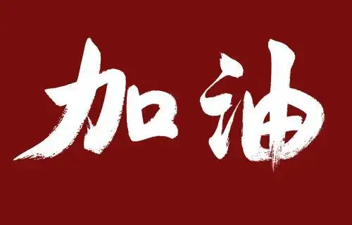 加油手写书法毛笔字