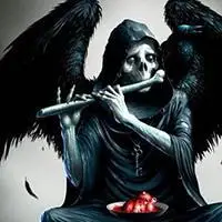 骷髅头像霸气死神摩托车