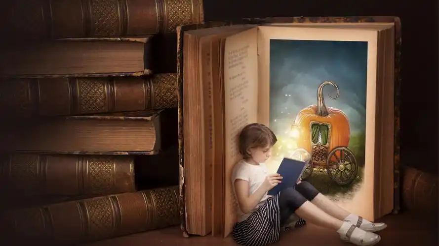 女孩,认真,爱丽丝,书箱,书屋,南瓜图片,幻想,唯美壁纸