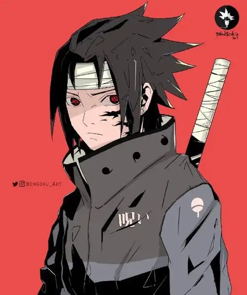 火影忍者##动漫#分享一波火影帅图,宇智波斑被画的很像富冈义勇 !!