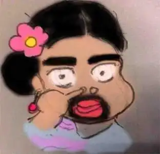 搞笑丑女卡通头像