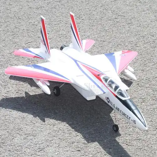 超大型固定翼战斗机 遥控航模 电动遥控飞机 涵道模型3d仿真机 红黑色