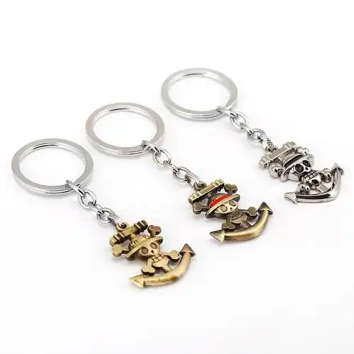 动漫周边 海贼王草帽海贼团 船锚标志 钥匙扣