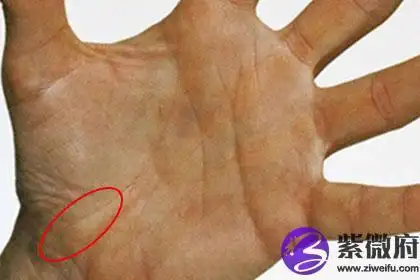 女子右手坎宫有三角纹图片是怎样的