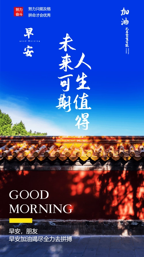 人生值得未来可期摄影海报