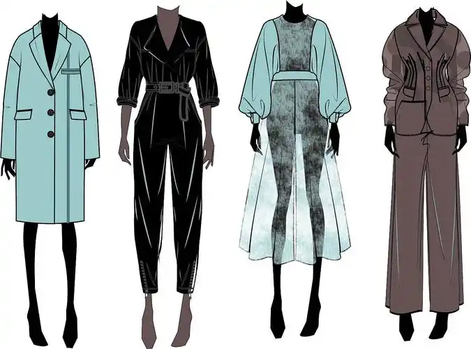 服装系列效果图