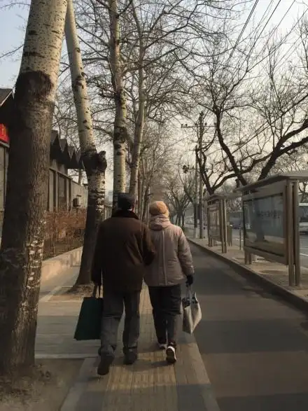 看到手牵手的老爷爷老奶奶总是很感动牵手很容易难的是牵一辈子手我们