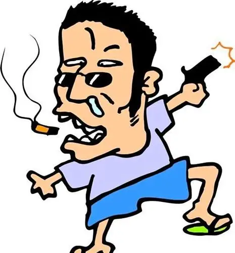 罪犯卡通人物矢量ai0001