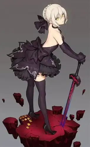 二次元美图,黑saber专栏