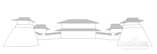 洛阳应天门的简笔画