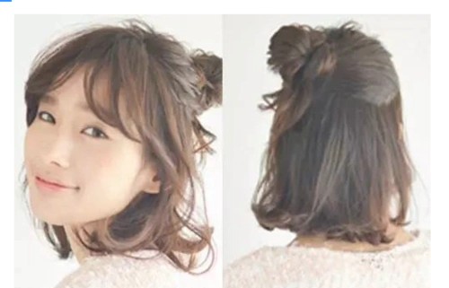 锁骨发怎么扎丸子头图解