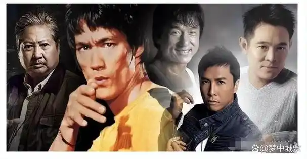 成龙,李小龙,李连杰和周润发等武打明星通过精湛的演技和充满感情的