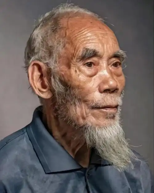 老年人头像照片写生素材分享