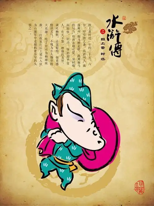 q版水浒一百单八呆萌版 水浒传 角色设计 涛仔漫画 原创作品