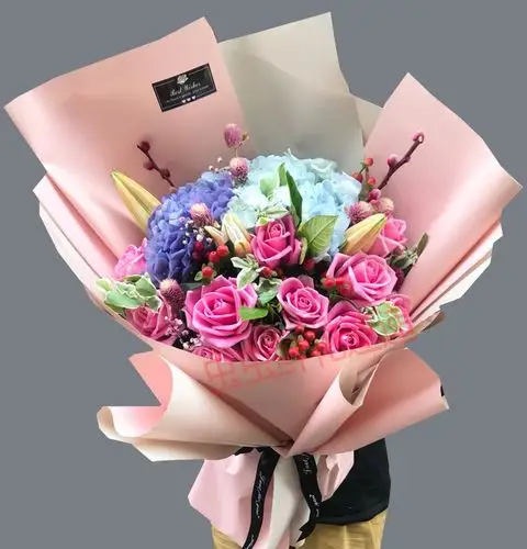 吉林市鲜花店_仅吉林市鲜花速递同城花店生日送花红粉香槟玫瑰花束