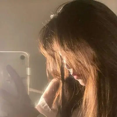 失辞ins风真人时尚清新意境古风女头