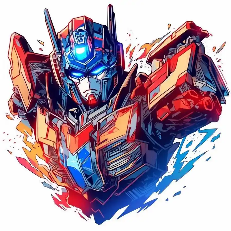 每日制作一款新头像--擎天柱 今天重温了下变形金刚,就试水做了套