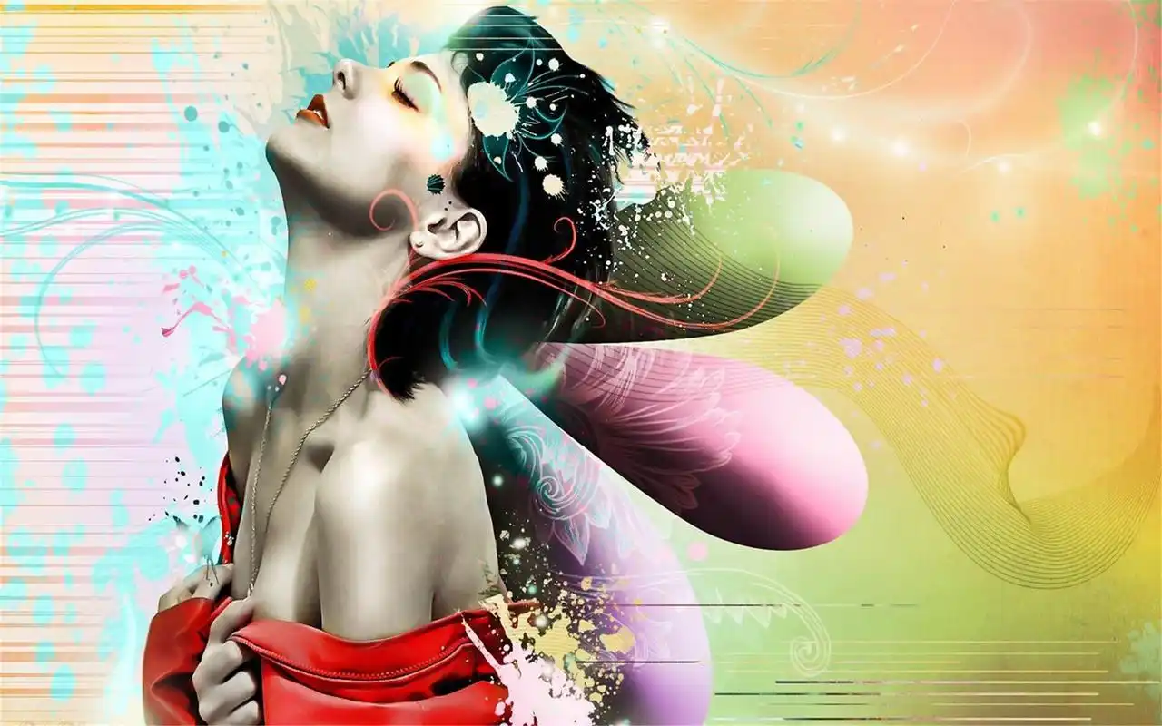 欧美潮流插画艺术高清壁纸