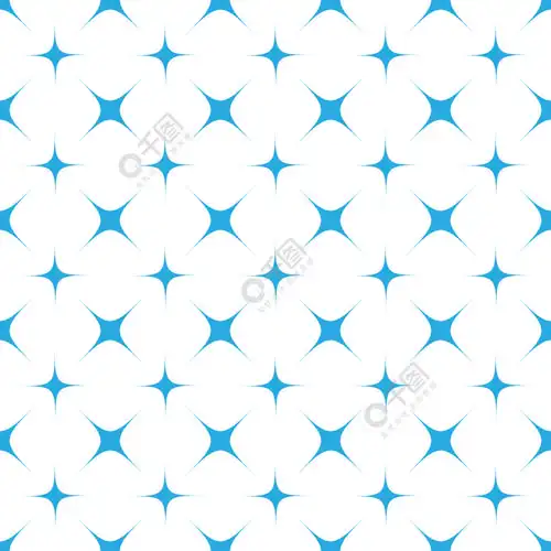 用于纺织品纹理和简单背景的一组闪烁星星的无缝图案简约风格