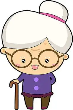 老奶奶png奶奶png手绘提篮子的老婆婆免抠png手绘拄拐打招呼的老婆婆