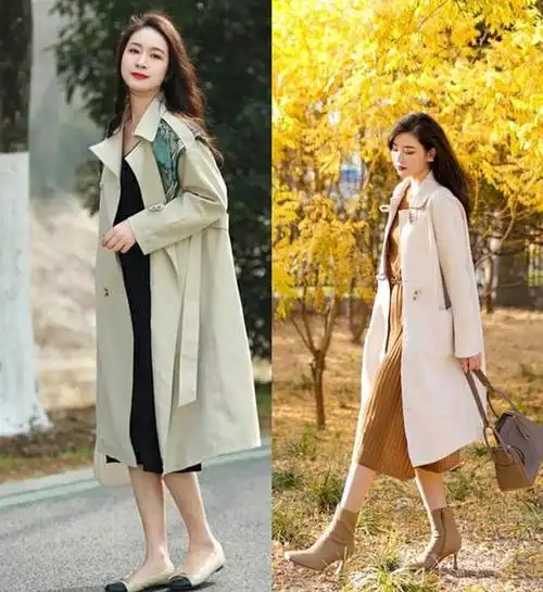 建议40岁50岁女人春天穿风衣必看4穿不4穿做优雅高级女人