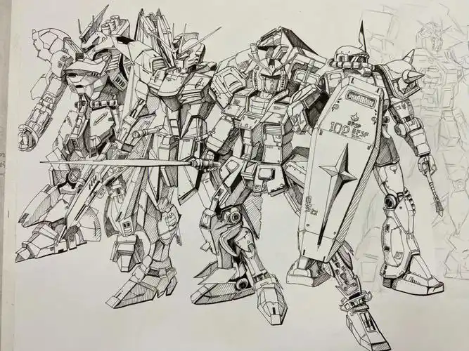 手绘高达