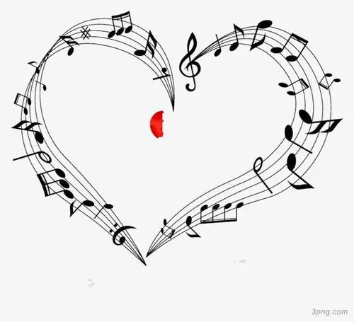 跳动的音符png素材透明免抠图片-装饰效果