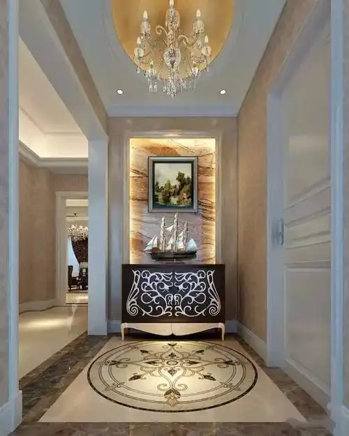 "门面担当"—大理石玄关