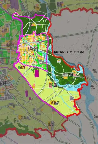 图片通州区新城规划图北京空间结构图