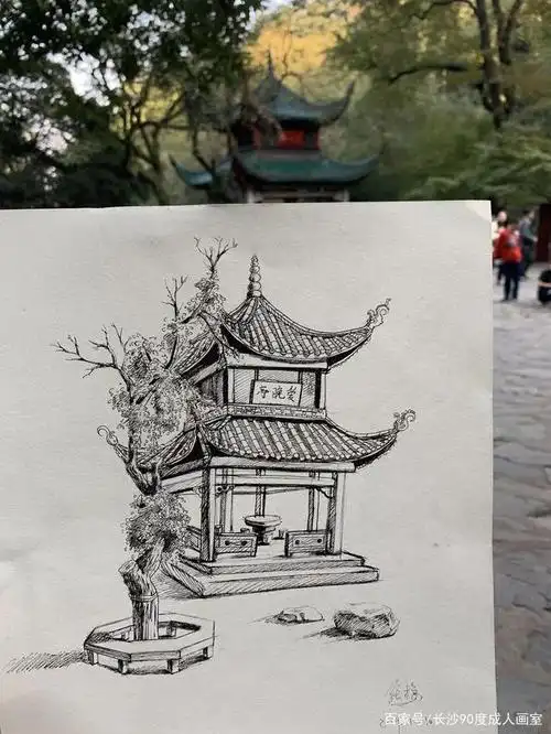 长沙成人学画画——90度成人画室2019年秋季写生第二波