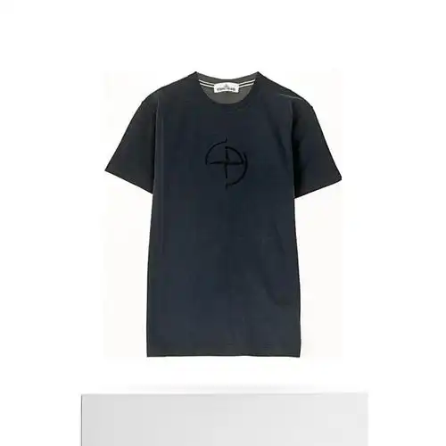 香港直邮stoneisland海军蓝色徽标印花短袖72152ns89t恤