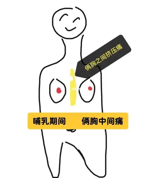 哺乳期间胸中间痛01你们有经历吗