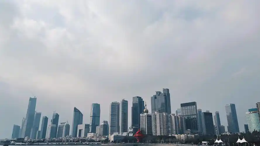 青岛cbd城市天际线
