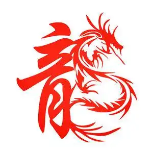 龙图腾车贴汽车反光贴图片