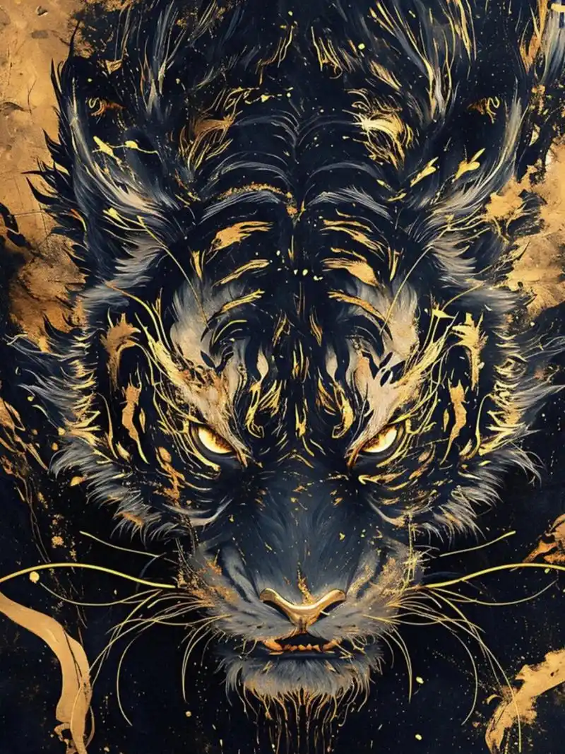 虎头虎脑ai插图壁纸分享  哈喽大家好,最近我可是深陷国风插画的魅力